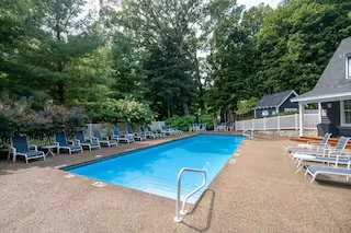 Shared community pool available to guests